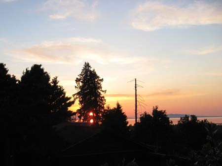 Sunset at Qualicum Beach